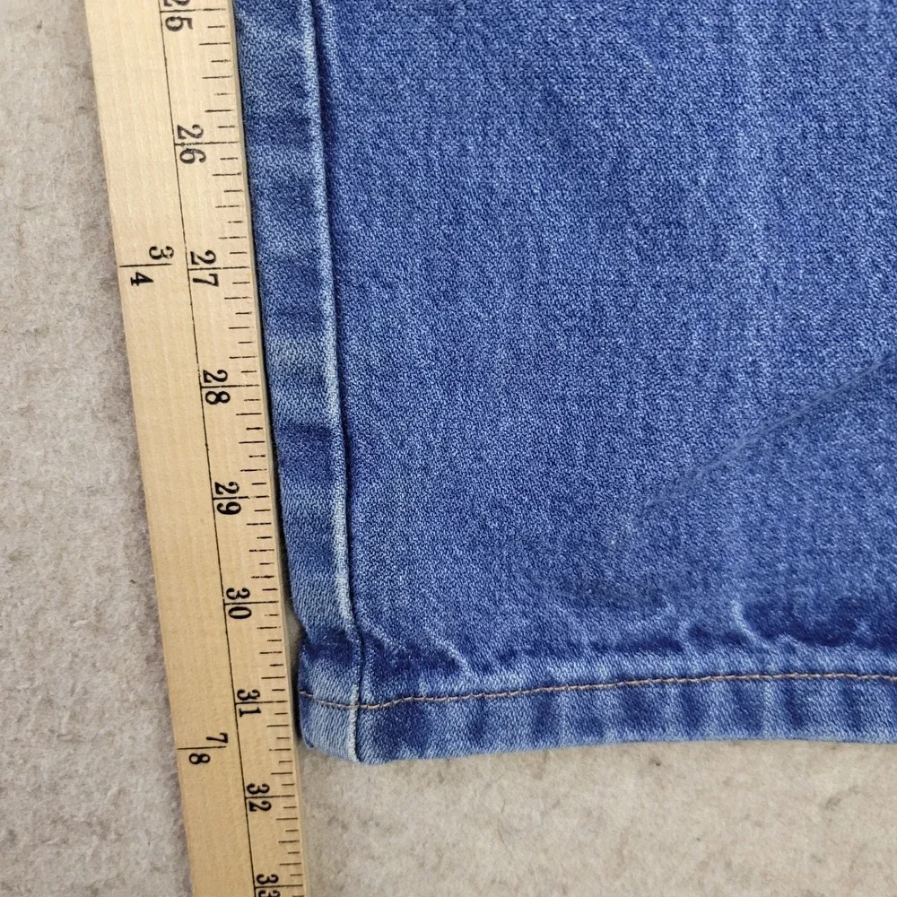 Wrangler Jeans Mens 30x32 Blue Cowboy Cut Slim Straight Denim Dark Wash 936PWD